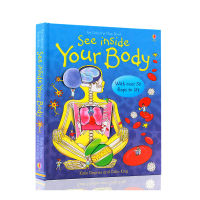 Original English picture books look at the human body Usborne look at the inner series see inside your body open cardboard turn over books Usborne explore physiology popular science books