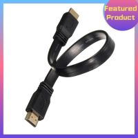 Short HDMI Male to Male Plug Flat Cable Cord Full HD for Audio Video HDTV TV PS3