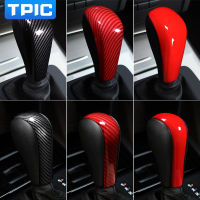 TPIC คาร์บอนไฟเบอร์ ABS เกียร์ Shift Handle Cover สติกเกอร์รถสำหรับ BMW E92 E93 E60 E48 E90 X3 E53อุปกรณ์ตกแต่งภายใน