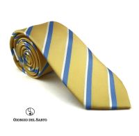 Giorgio Del Sarto Necktie Yellow with Fabric Texture เนคไทสีเหลืองมีเท็กเจอร์