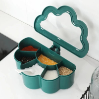 Kitchen Seasoning Box Canister Sets Spice Container Salt and Pepper Shakers Storage Box Muti-function Spice Organizer Tools