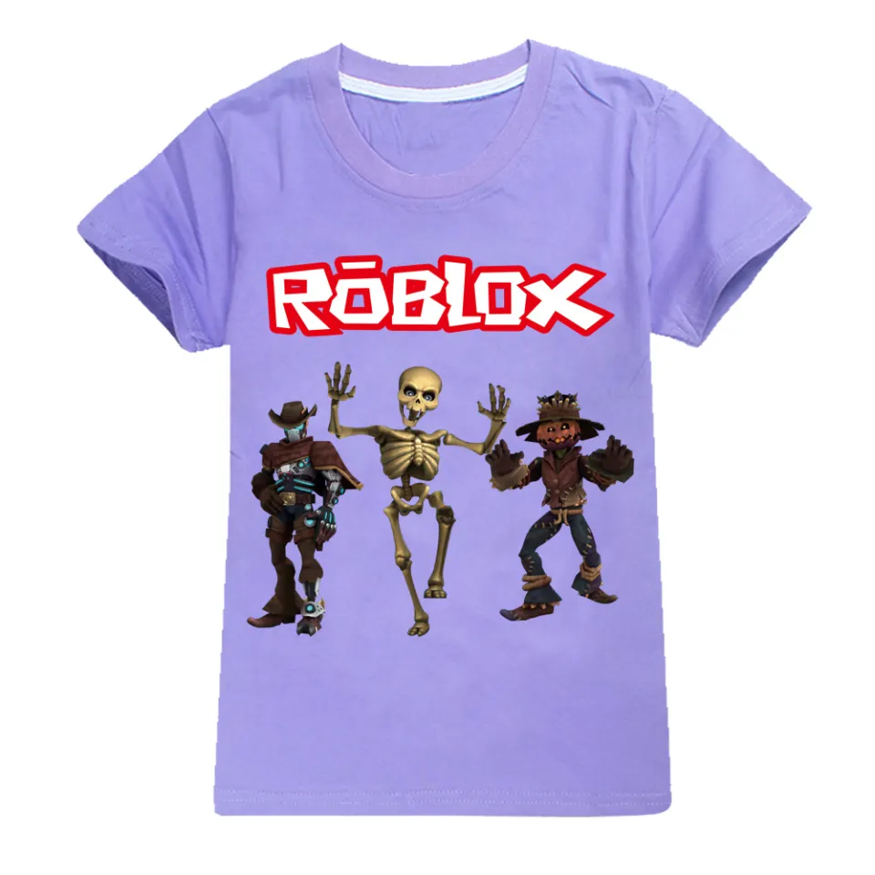 Kids Boys Girls Roblox Anime Short Sleeved Tops Children's New New Arrival T -shirts