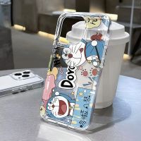 เคสโทรศัพท์มือถือ แบบใส ลายการ์ตูนโดราเอมอน สําหรับ 14promax 13 12 7Plus 7 X XS