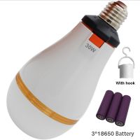 【CC】✑﹉☞  Emergency Bulb With Removable Battery 18650 Outdoor Camping Rechargeable Supply 85-265V Lighting 8 Hours