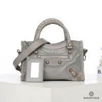 BALENCIAGA CITY GIANT MINI GREY LAMB SHW