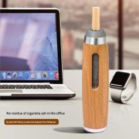 ♝☄ Car Ashtray Special Cigarette Cover Anti Soot-flying Cigarette Cover Walnut Wood Ash Organizer ​for 5.2/6.8/7.8mm Cigarettes