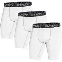 Mens 3 Pack Sport Running Compression Short Quick-Dry Basketball Tennis GYM Tight Shorts