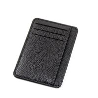 Unisex Card Case Organizer Wallet Super Slim Soft Wallet Matte PU Leather Mini Credit Card Holder Men Women Purse Short Wallets Card Holders