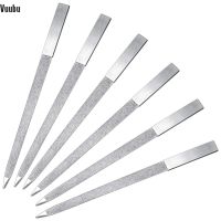 JYR592 Diamond Nail File Stainless Steel Double Side Nail File Metal File Buffer Fingernails Toenails Manicure Files for Salon and Home