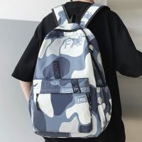 【jw】✜❇ Legal dos homens das mulheres camuflagem saco de escola menino menina mochila viagem masculino senhora graffiti livro feminino portátil faculdade moda