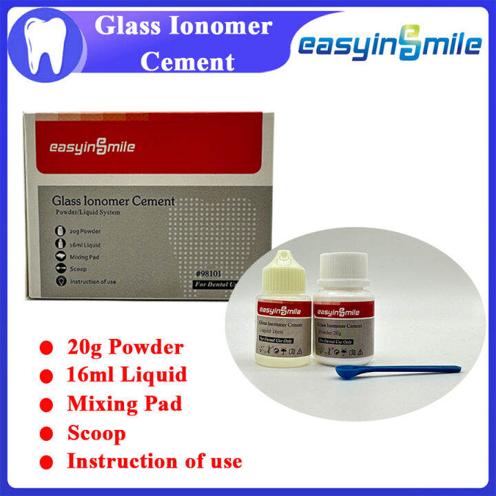 EASYINSMILE Dental Glass Ionomer Cement Permanent Baseliner Ortho