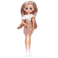 16 Blyth Moveable Ball Joints Doll With Coffee hair Fashion Clothes Shoes Dress Up Babies Purple Brown Eyes Dolls For Girl Toys