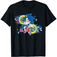 ผ้าฝ้ายแท้เสื้อยืดแขนสั้น พิมพ์ลาย Sonic the Hedgehogs ครบรอบ 30 ปี แฟชั่นสําหรับผู้ชาย และผู้หญิงS-4XL  ZAH8