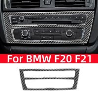 F20 F21แอร์รถยนต์,คาร์บอนไฟเบอร์สำหรับ BMW 1 Series ปลอกคอกันสุนัขเลียแผงควบคุมการตัดปุ่มแอร์รถยนต์