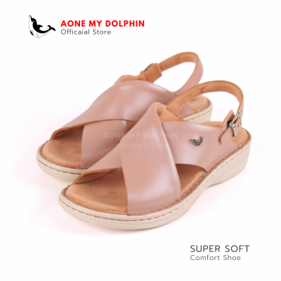 Aone My Dolphin ลิขสิทธิ์แท้ WD69 - รองเท้าเพื่อสุขภาพ รองเท้ารัดส้น รองเท้าผู้หญิง การันตีของแท้ใส่สบายออกใบกำกับภาษีได้