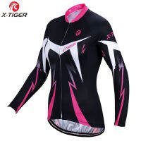 X-Tiger UV ผู้หญิงเสื้อเจอร์ซีย์นักปั่นแขนยาวฤดูใบไม้ร่วงผู้หญิง MTB ชุดปั่นจักรยานสวมเสื้อผ้าปั่นจักรยาน Ropa Ciclismo