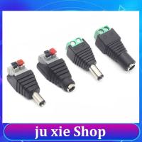 JuXie store Famale Male DC Power Plug Adapter Connector 5.5mm x 2.1mm for LED Strip Lamp Press Connector CCTV Cameras