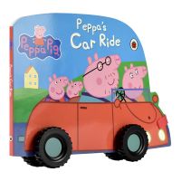 Peppa Pig - Peppa S car ride Peppa Pigs family driving childrens stories picture book cardboard toy book English Enlightenment parent-child books 2-4 years old English original imported books