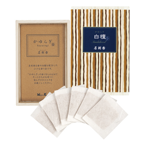 Túi thơm kayuragi meishikoh sandalwood - mùi đàn hương 6 gói - ảnh sản phẩm 1