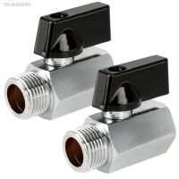 ☾☌✶ 2pcs Female Heavy Duty Water Control Plumbing Brass Mini Thread Pipe Fitting Male Ball Valve Switch Shut Off Home High Pressure