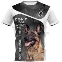 2023 new arrive- xzx180305   2022 Summer Fashion Dont Judge What You Dont Understand Malinois  3D All Over Printed T Shirts Funny Dog Tee Tops shirts Unisex