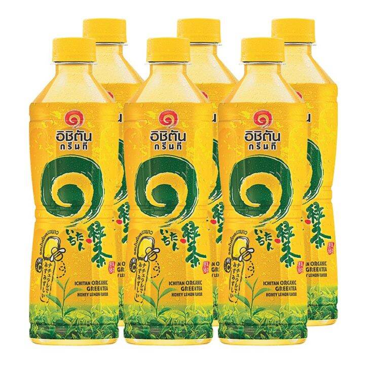 [ส่งฟรี!!!] อิชิตัน ชาเขียวพร้อมดื่ม รสน้ำผึ้งผสมมะนาว 420 มล. แพ็ค 6