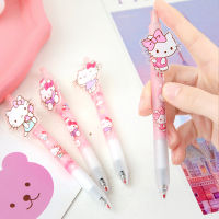 ปากกาเจล Hello Kitty เอาใจแฟนคิตตี้ด้วยปากกาเจล ป้ายการ์ตูนคิตตี้ลาย น่ารักมาก (หมึกสีดำ) (มีไส้น้ำเงินให้)