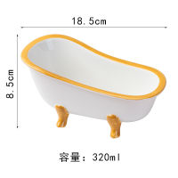 MINI Ceramic Bathtub Ice Cream Bowls Specialty Restaurant Dessert Bowl Cup Candy Snacks Container Tub Diy Pet Hamster Bathtub