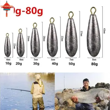 100 pieces/lot egg Fishing sinker weight,Fishing lead weight for Saltwater  Fishing ,10 g to