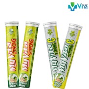 Viên Sủi Myvita Strong C & Strong 250mg vitamin C xả - chanh - gừng tuýp 20