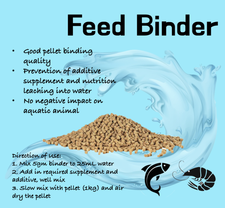 Feed Pellet Binder Powder for Fish and Shrimp Pellet (Binder Makanan