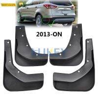 ชุด Mudflaps Splash Guard Mud Flaps ด้านหน้าด้านหลัง Mudguards Fender สำหรับ Ford Kuga Escape 2013 2014 2015 2016 2017 18 19อุปกรณ์เสริม