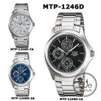 CASIO ของแท้ รุ่น MTP-1246D นาฬิกาผู้ชาย สายสแตนเลส รับประกัน 1ปี MTP1246D MTP1246