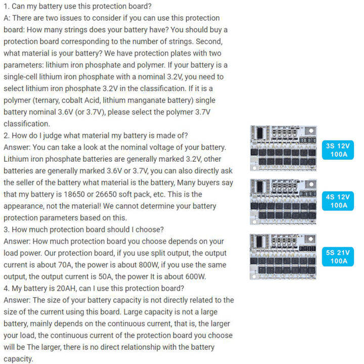 3s-4s-5s-bms-12v-16-8v-21v-100a-li-ion-lmo-ternary-แบตเตอรี่ลิเธียมป้องกันบอร์ดวงจร-lifepo4แบตเตอรี่ลิเธียมโพลิเมอร์-lifepo4