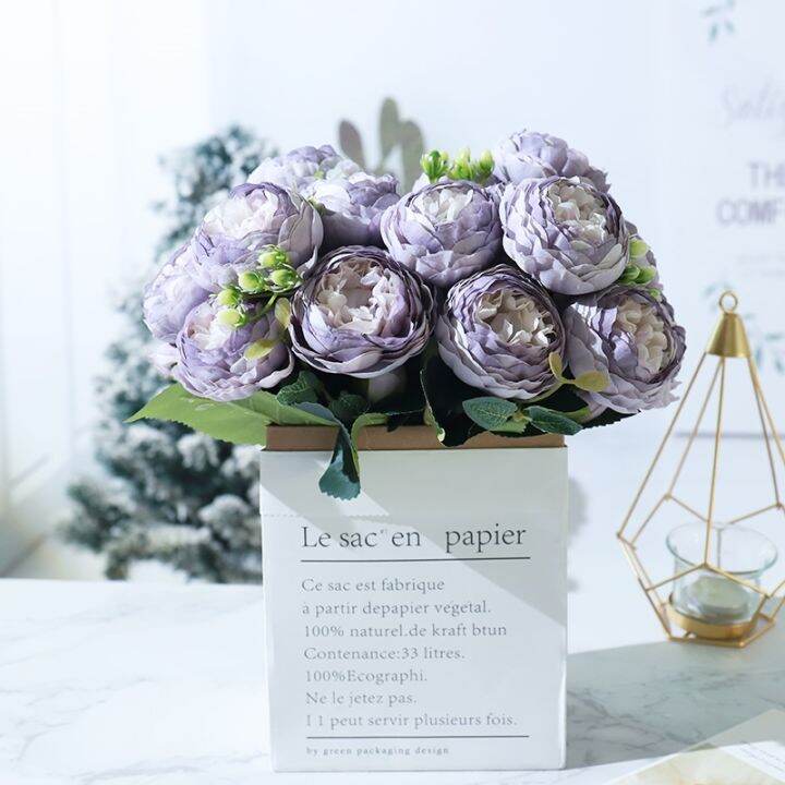 a-shack-ดอกกุหลาบที่สวยงามดอกโบตั๋นประดิษฐ์ดอกไม้ผ้าไหมช่อดอกไม้-diy-งานแต่งงานอุปกรณ์ตกแต่งบ้านดอกไม้ปลอม-scraft