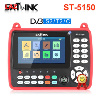 Satlink St-5150ดาวเทียม Dvb-s2/T2/C Hd เครื่องมือตรวจจับเครื่องจูนช่องสัญญาณโทรทัศน์4.3นิ้วหน้าจอใหญ่ดาวเทียม