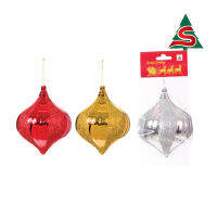 บอลกระเทียมเพ้นท์ 10cm บรรจุ 1 ชิ้น/ถุง คละสี Ornaments