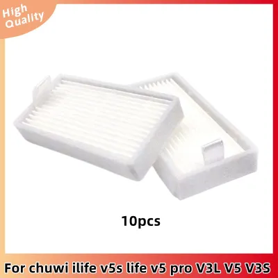 10 pcs HEAP Filter Mop Cloth Side Brush for Chuwi ilife v5s life v5 pro x5 V3L V5 V3S V3S pro V50 Robotic Vacuum Cleaner Parts