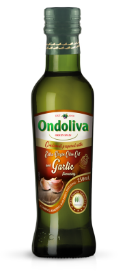 Ondoliva   น้ำมันมะกอกกลิ่นกระเทียม Size 250 มิลลิลิตร  🛎