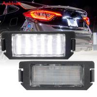 2x ไม่มีข้อผิดพลาด18SMD LED ใบอนุญาตหมายเลขทะเบียนแสงโคมไฟสีขาวสำหรับ Hyundai I20 Veloster Terracan HP XG30รถเก๋งสำหรับ Kia Rio Ta วิญญาณ