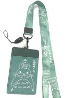 TOTORO G สายคล้องคอ สายคล้องบัตร ที่ใส่บัตร ซองใส่บัตร พร้อมสายคล้องคอ ลาย TOTORO G  งานดี สวยงาม สำหรับ บัตร 6x8 cm (body 7x11cm) งานสวย งานดี BY NPNN SHOP