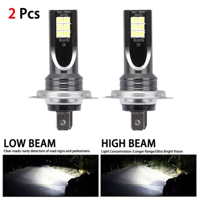 2PCS H7 10000LM 6000K 80W DC 9-32V IP68 Waterproof Dust Seal Car Canbus Error Free CSP LED Headlight Fog Light Bulbs Beam Kit Bulbs  LEDs  HIDs