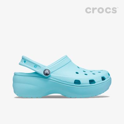 [11.11 ลดเพิ่ม 20%] [พร้อมส่ง] Crocs Classic Platform Clog Women 206750-4SS Pure Water  [นำเข้าจากญี่ปุ่น ของเเท้]