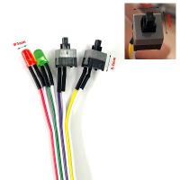 New Product 68CM Slim ATX PC Compute Motherboard Power Cable Original On/Off/Reset With LED Light PC Power Reset Switch Push Button Switch