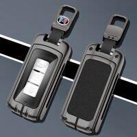 หนังโลหะหุ้มเคสสมาร์ทคีย์รถยนต์สำหรับ Mitsubishi Outler 3 ASX Colt Lancer 10 EX Gris Pajero Sport Fob