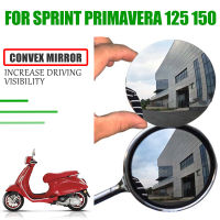 Untuk Vespa Sprint Primavera 125 150 Aksesori Motosikal กระจกนูน Meningkatkan Cermin Spion วิสัยทัศน์กระจกด้านข้าง