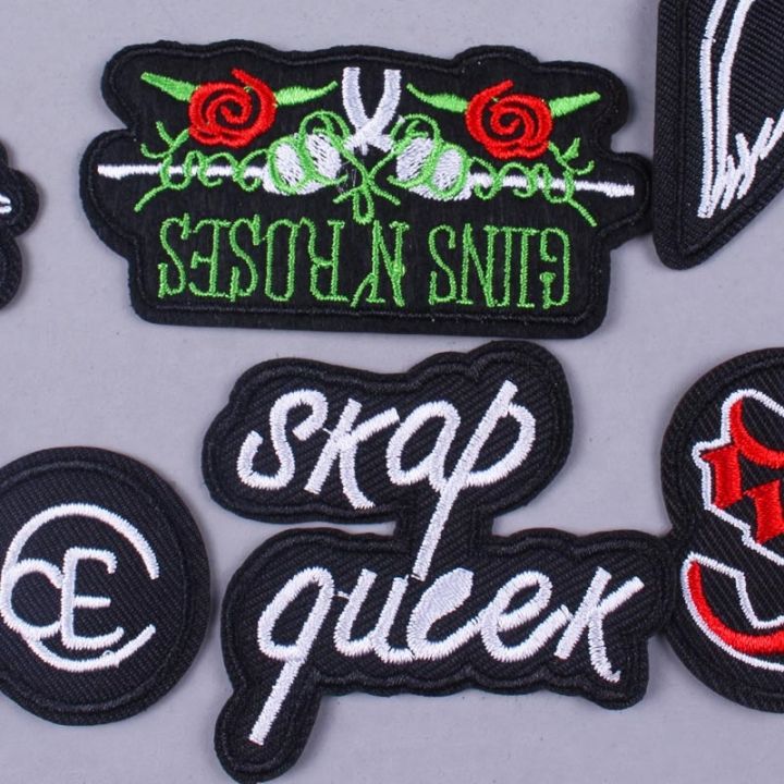 hotx-dt-band-embroidered-patches-clothing-hippie-stickers-metal-bands-punk-stripes