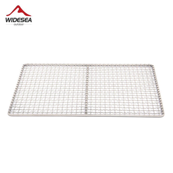 Widesea BBQ Titanium Charcoal Grill Tray Net for Camping Beach Picnic Bàn nướng Mặt bàn Dụng cụ