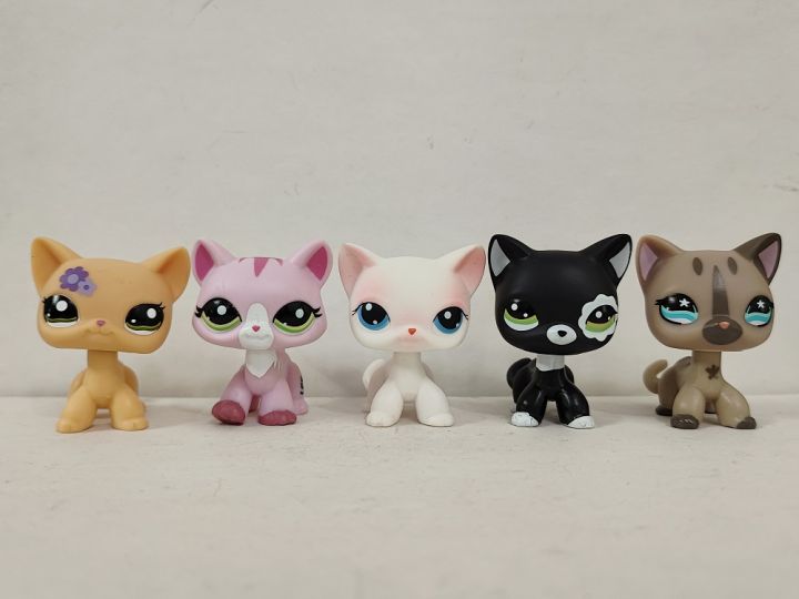 ของเล่นเด็ก5ชิ้น-ล็อต-lps-ตุ๊กตาขยับแขนขาได้แมวขนสั้น-1962-1788-64-2249-468ร้านขายสัตว์เลี้ยงเล็กๆ