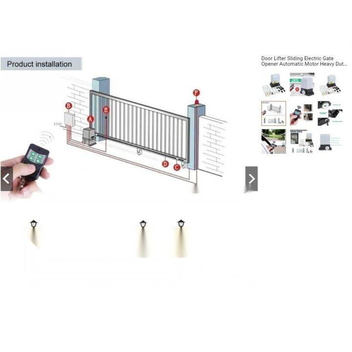 Sliding Gate Operator Electric Remote Control Gate Motor Accessories